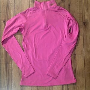 Nike Long Sleeve Pink Quarter Zip Top
